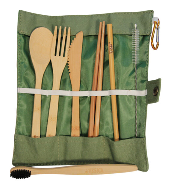 Vesica Cutlery set Green