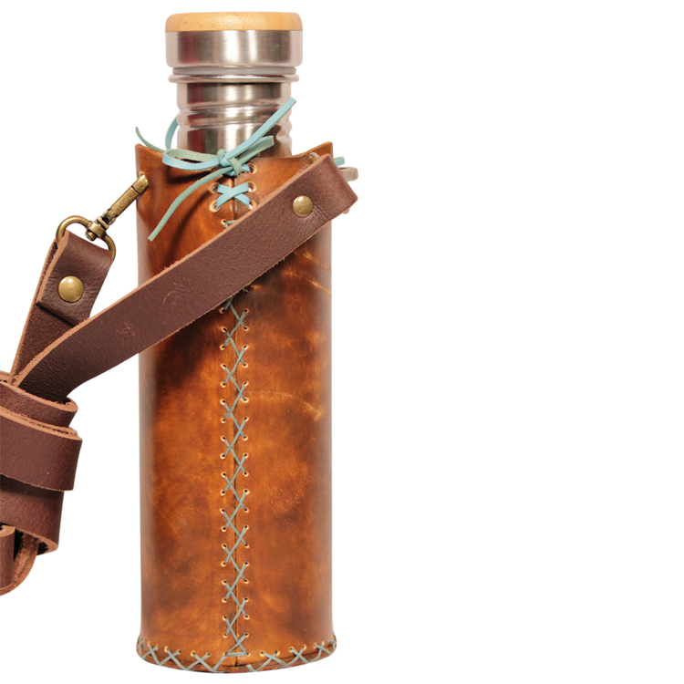 Seed of life Brown A Deluxe Vesica waterbottlecase 3 of 4